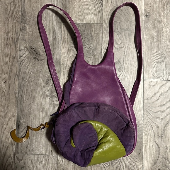 carol hearty eclectic alice in wonderland reworked backpack - Picture 2 of 7